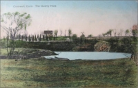 The Quarry Hole, Cromwell, Conn. (postcard photograph)